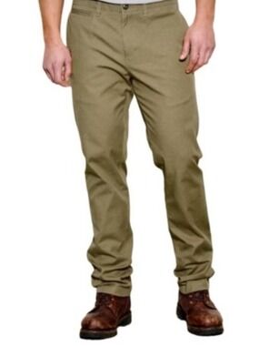 Filson Chino Pants Draftsman Olive Khaki Canvas Trim-Fit 30x30